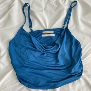 Blue Crop Top